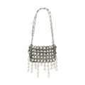 Paco Rabanne Silver Brass Shoulder Bag