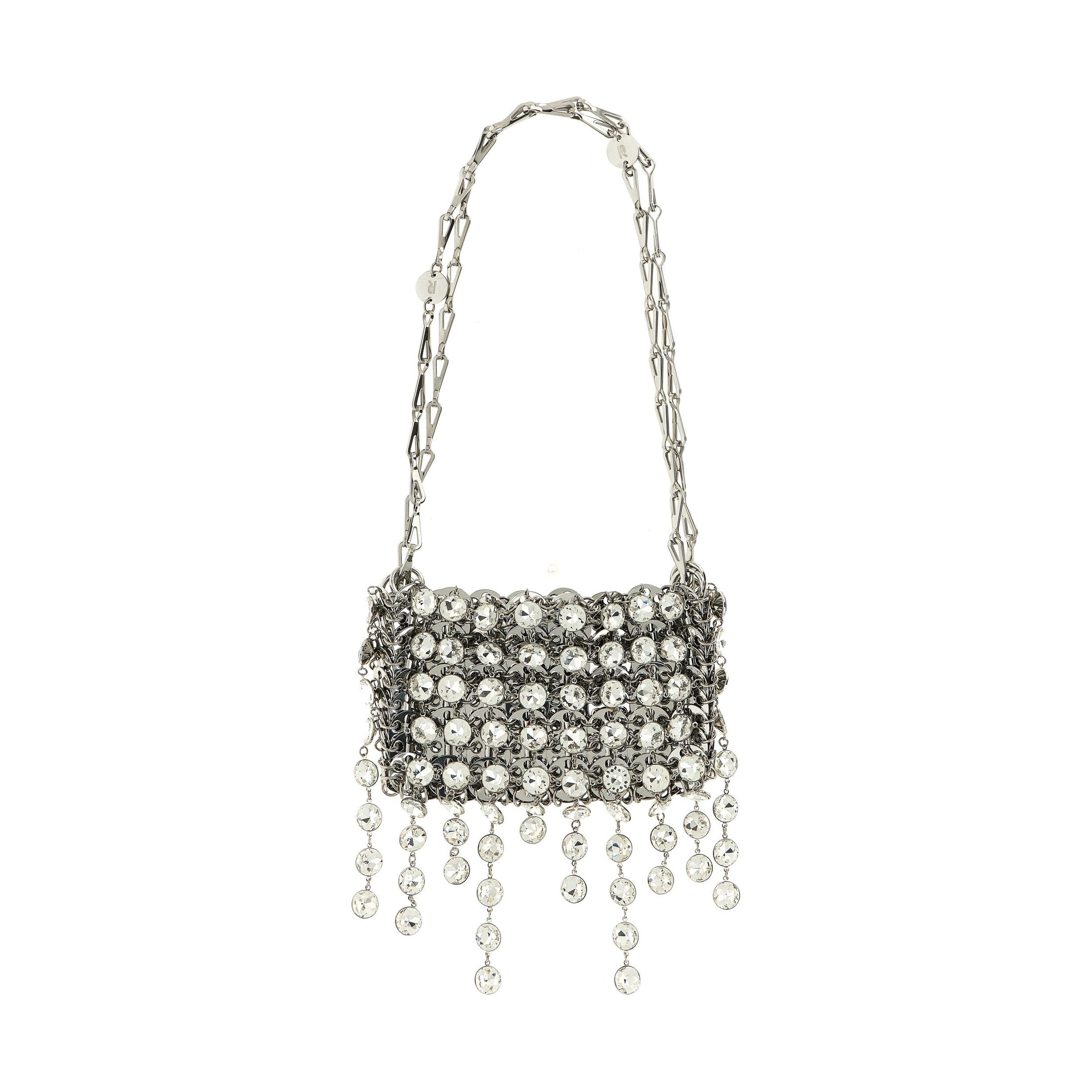 Paco Rabanne Silver Brass Shoulder Bag