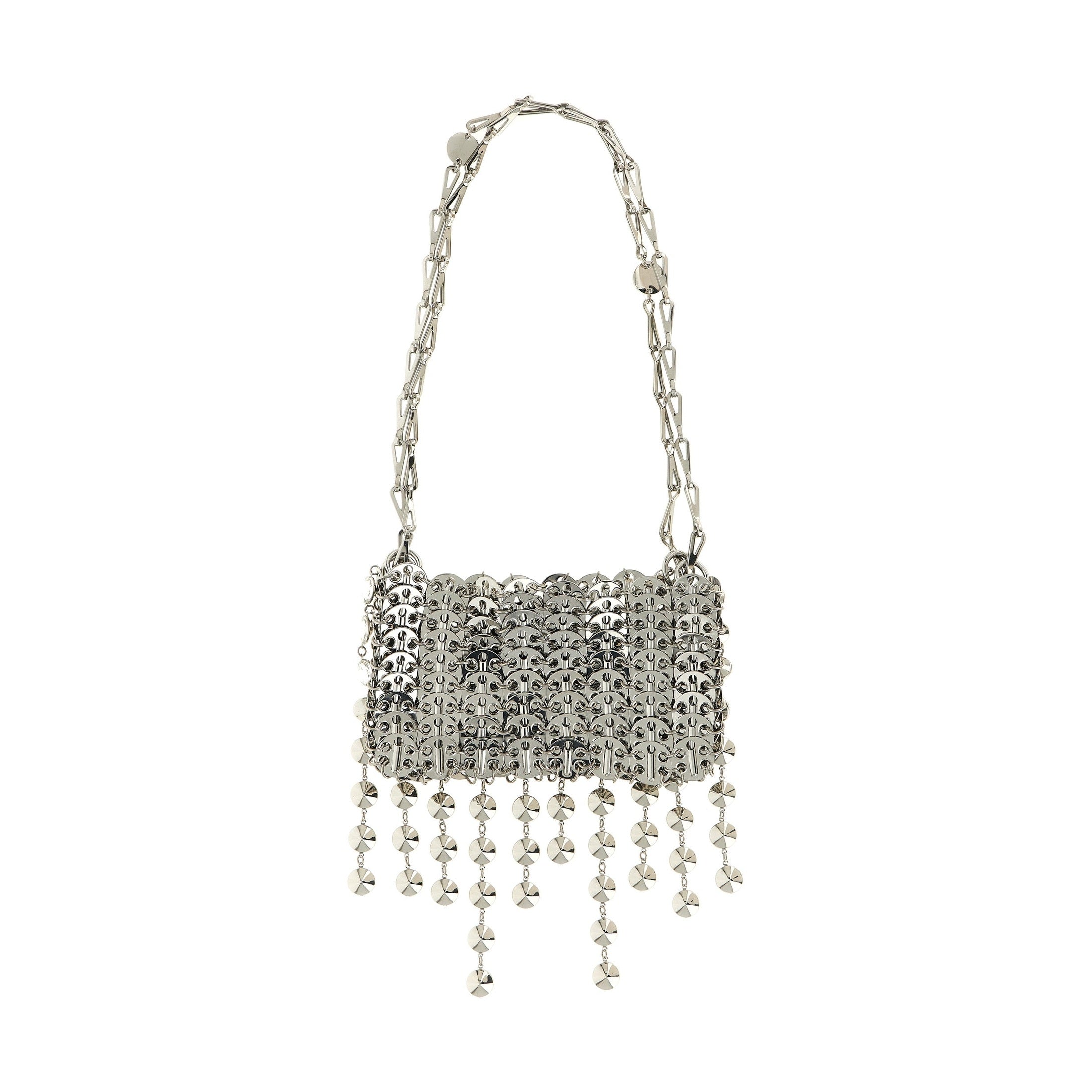 Paco Rabanne Silver Brass Shoulder Bag