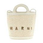 Marni White Cotton Handbag
