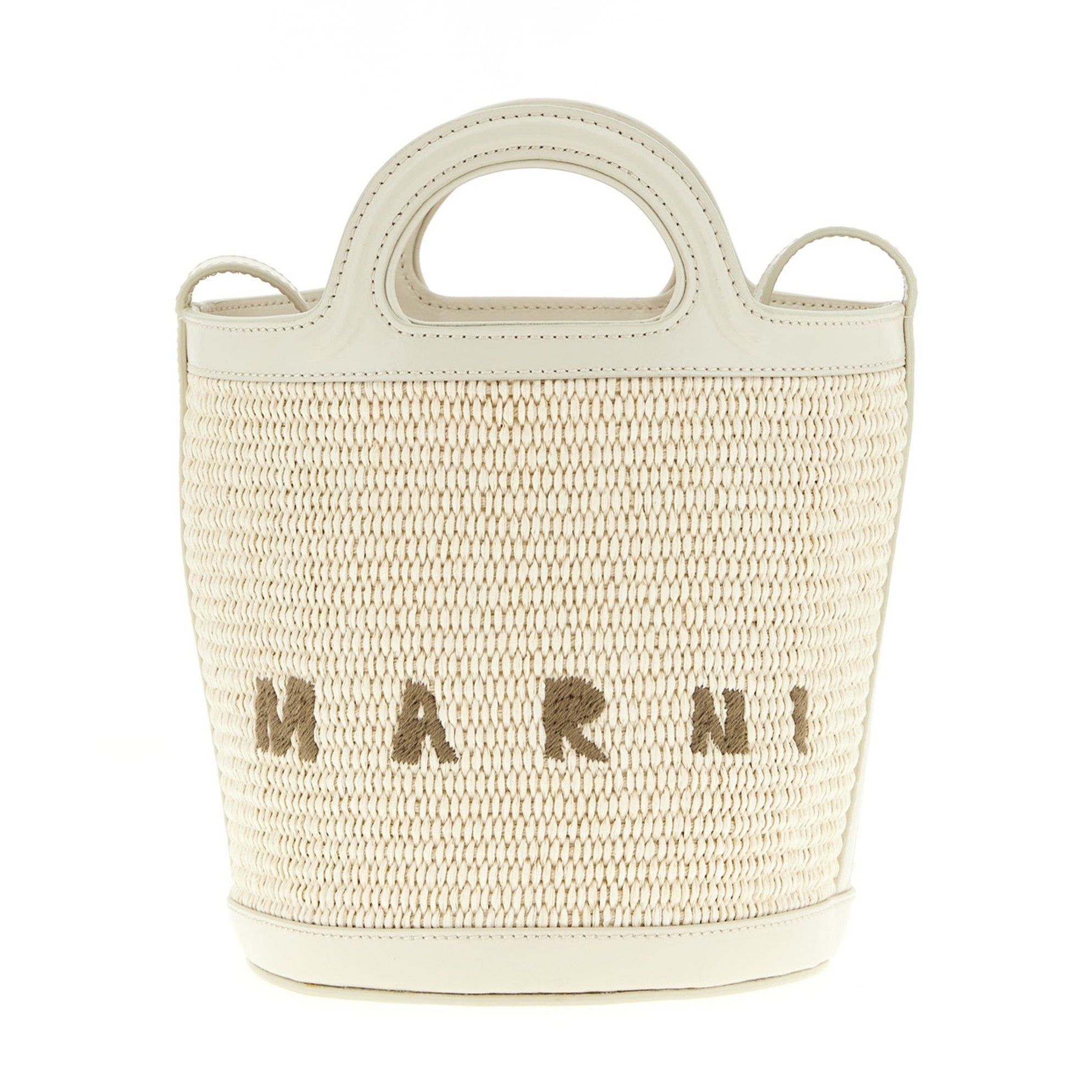 Marni White Cotton Handbag