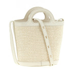 Marni White Cotton Handbag