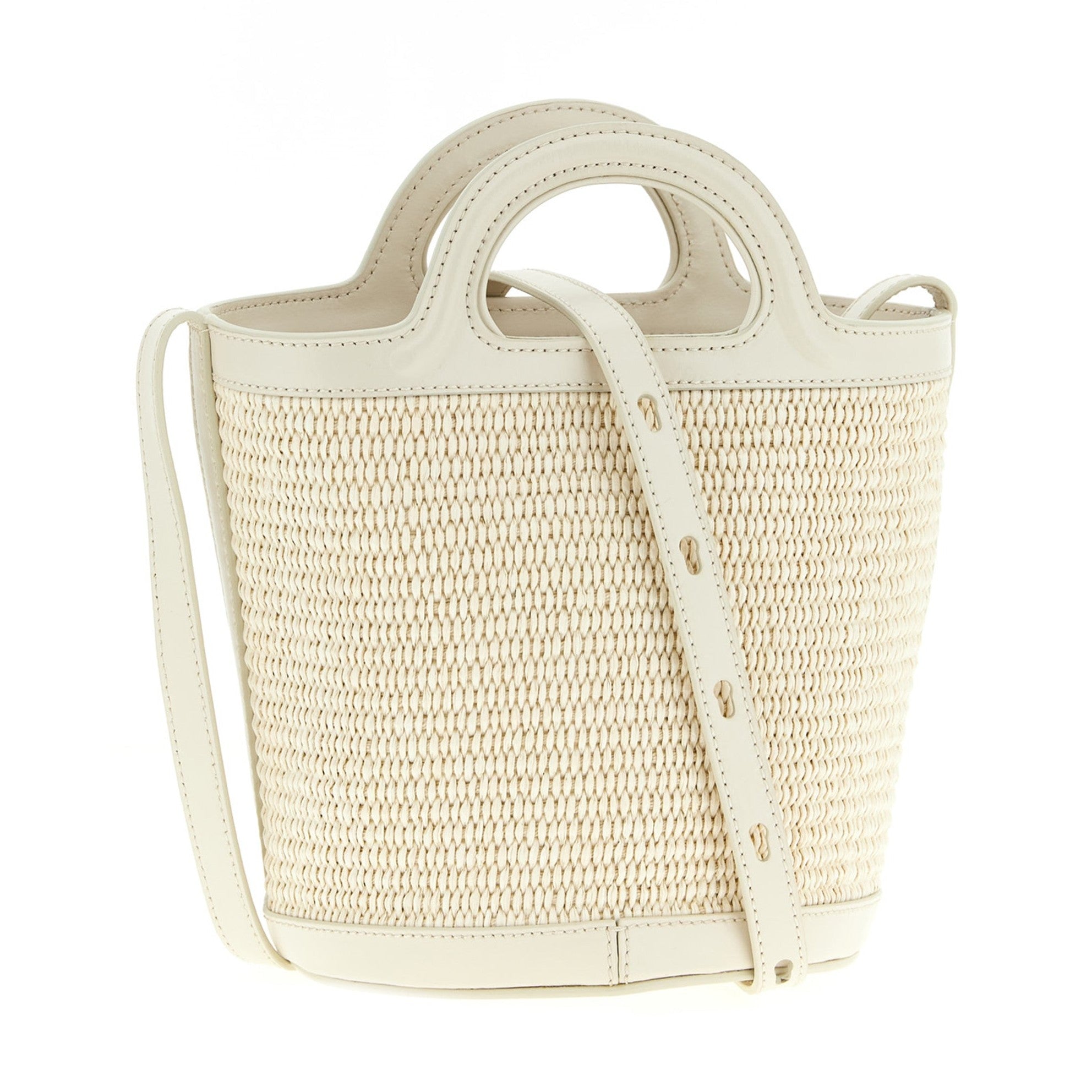 Marni White Cotton Handbag