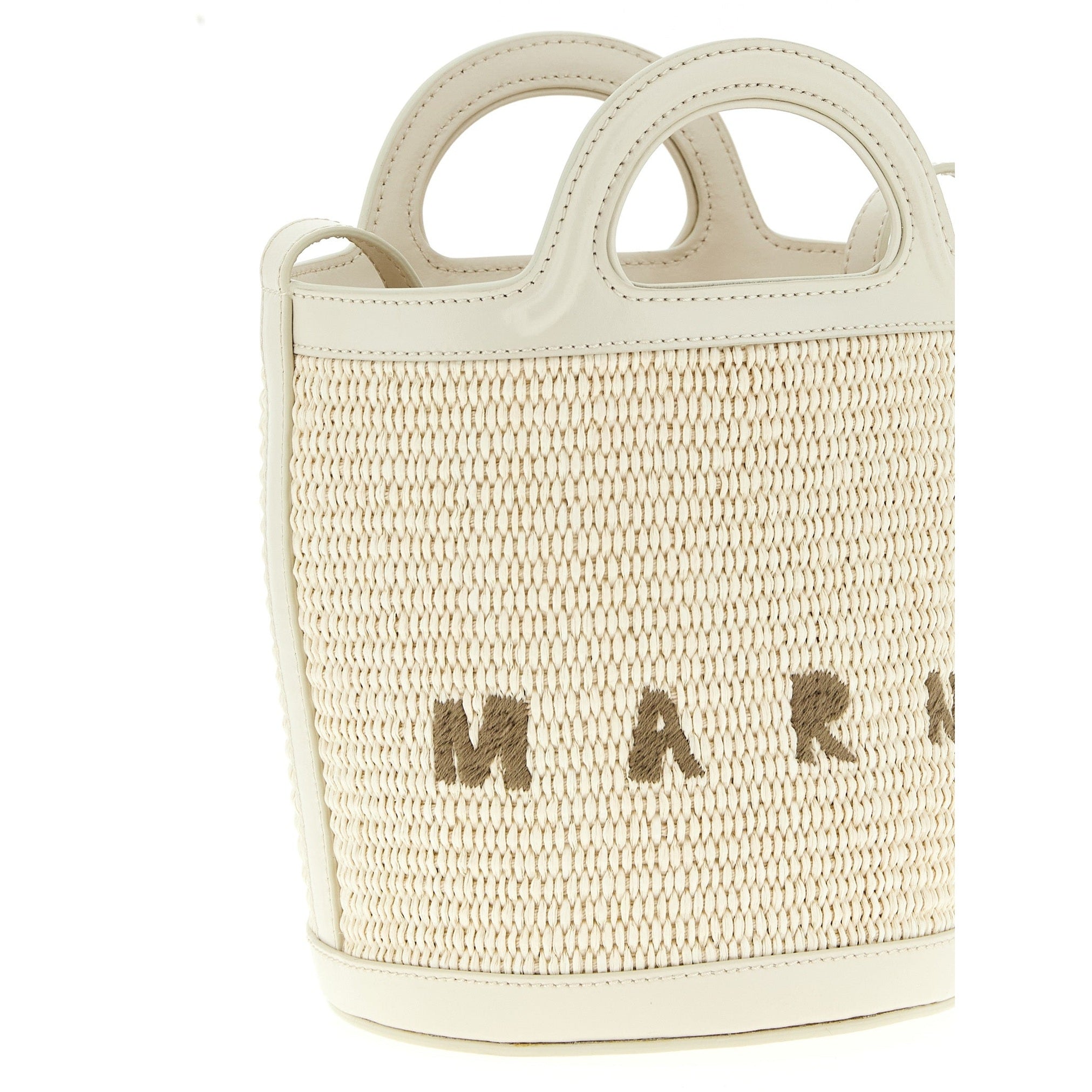 Marni White Cotton Handbag