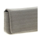Brunello Cucinelli Silver Leather Clutch Bag