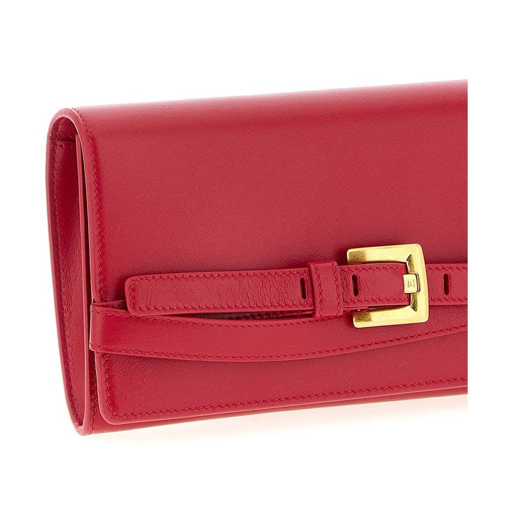 Balmain Fuchsia Calfskin Cardholder