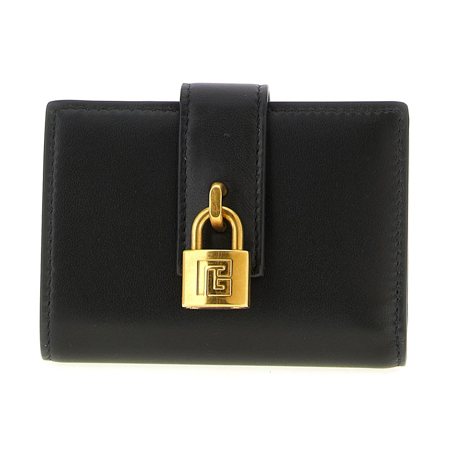 Balmain Black Lamb Leather Cardholder