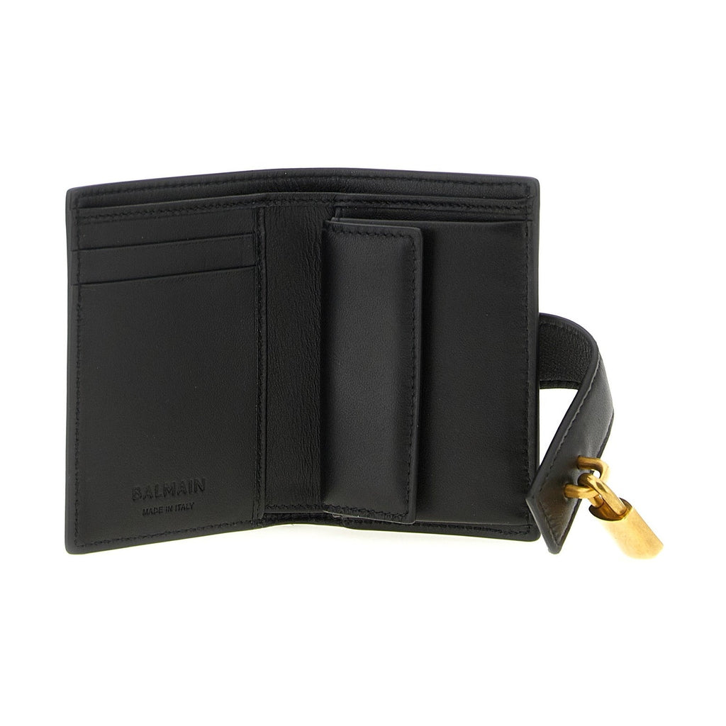 Balmain Black Lamb Leather Cardholder