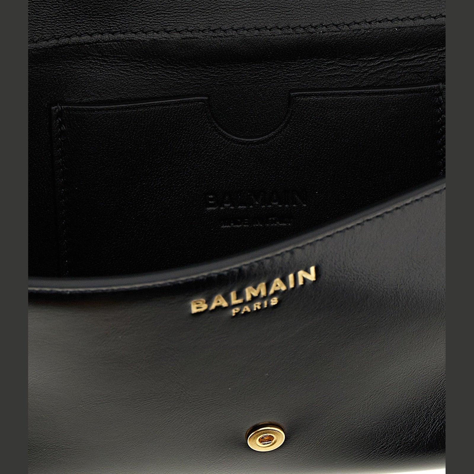 Balmain Black Calfskin Cardholder