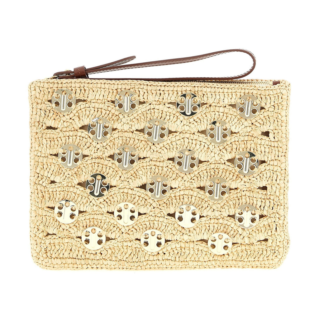 Paco Rabanne Beige Rayon Clutch Bag