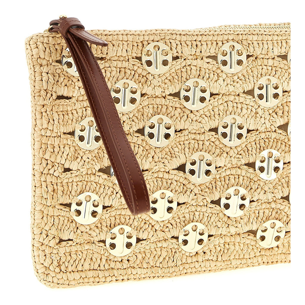 Paco Rabanne Beige Rayon Clutch Bag