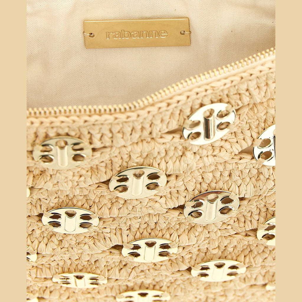 Paco Rabanne Beige Rayon Clutch Bag