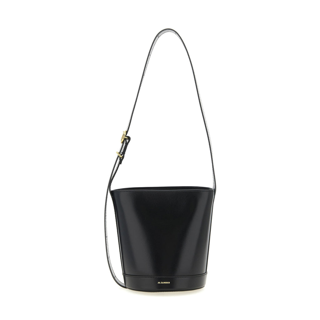 Jil Sander Black Calfskin Shoulder Bag