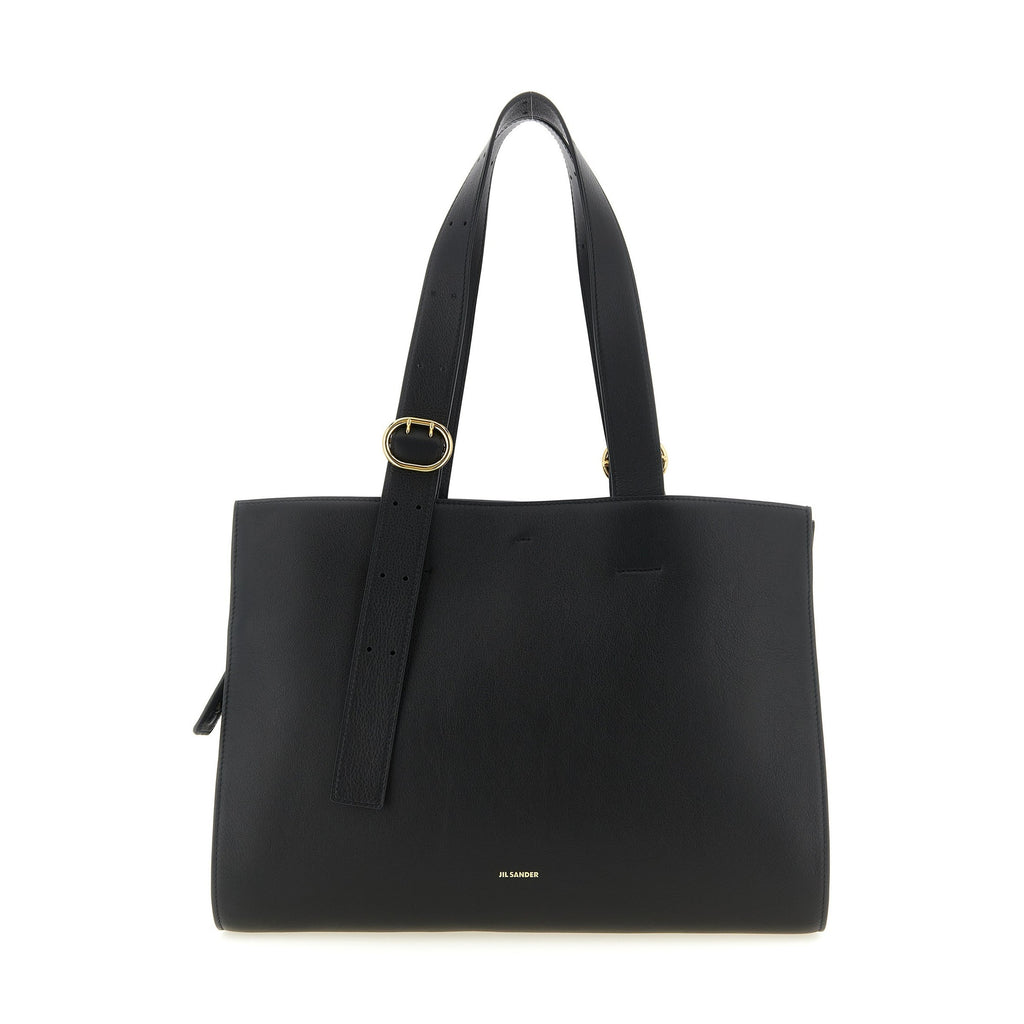 Jil Sander Black Calfskin Tote Bag