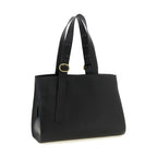 Jil Sander Black Calfskin Tote Bag