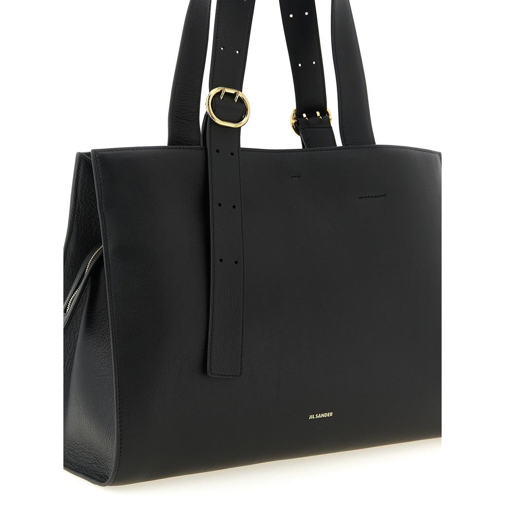 Jil Sander Black Calfskin Tote Bag