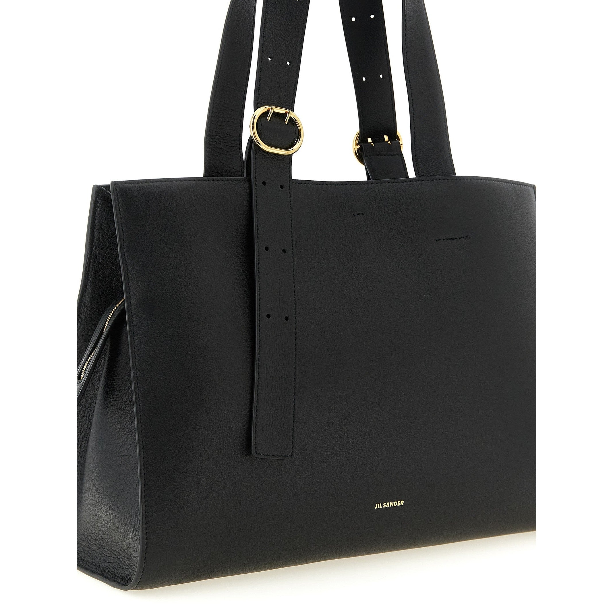 Jil Sander Black Calfskin Tote Bag