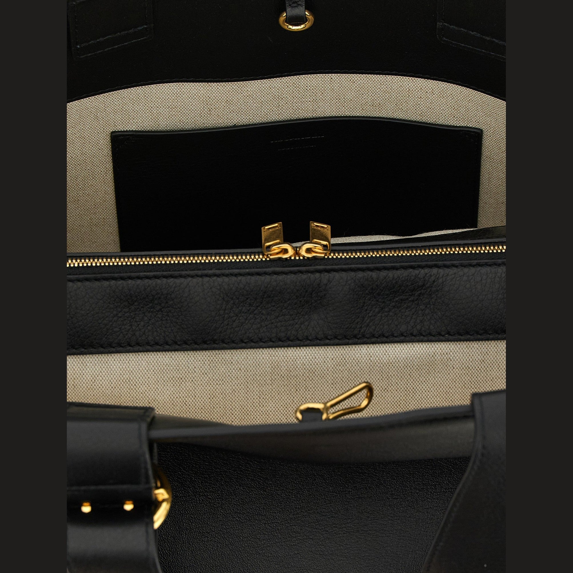Jil Sander Black Calfskin Tote Bag