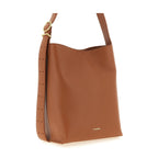 Jil Sander Brown Calfskin Shoulder Bag