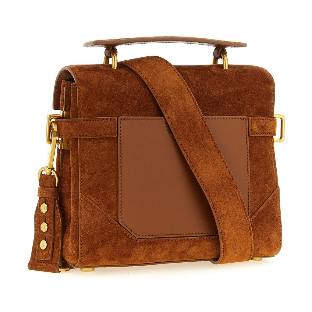 Balmain Brown Calfskin Handbag