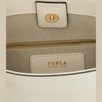 Furla White Calfskin Shoulder Bag