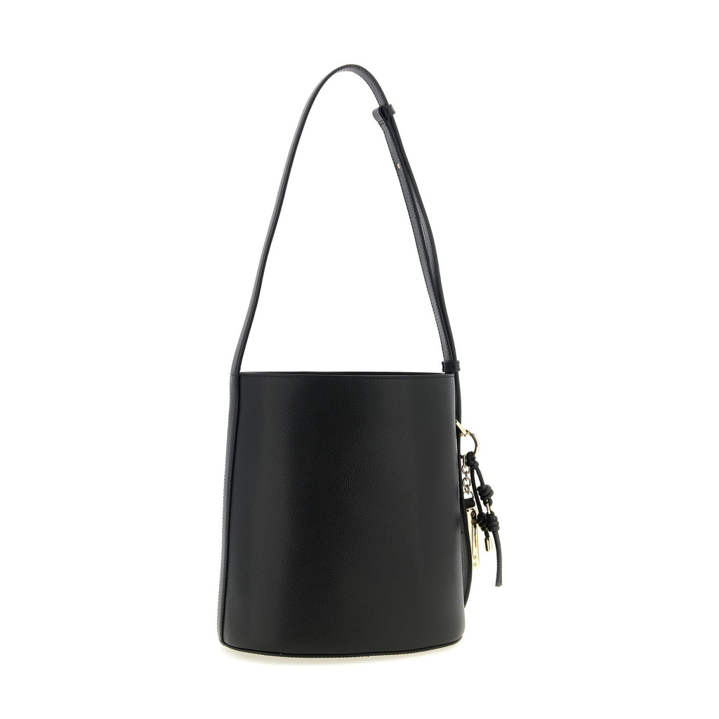 Furla Black Calfskin Shoulder Bag