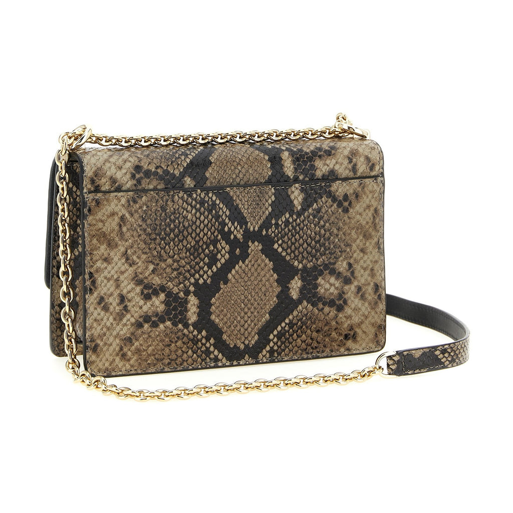 Furla Gray Goatskin Crossbody Bag