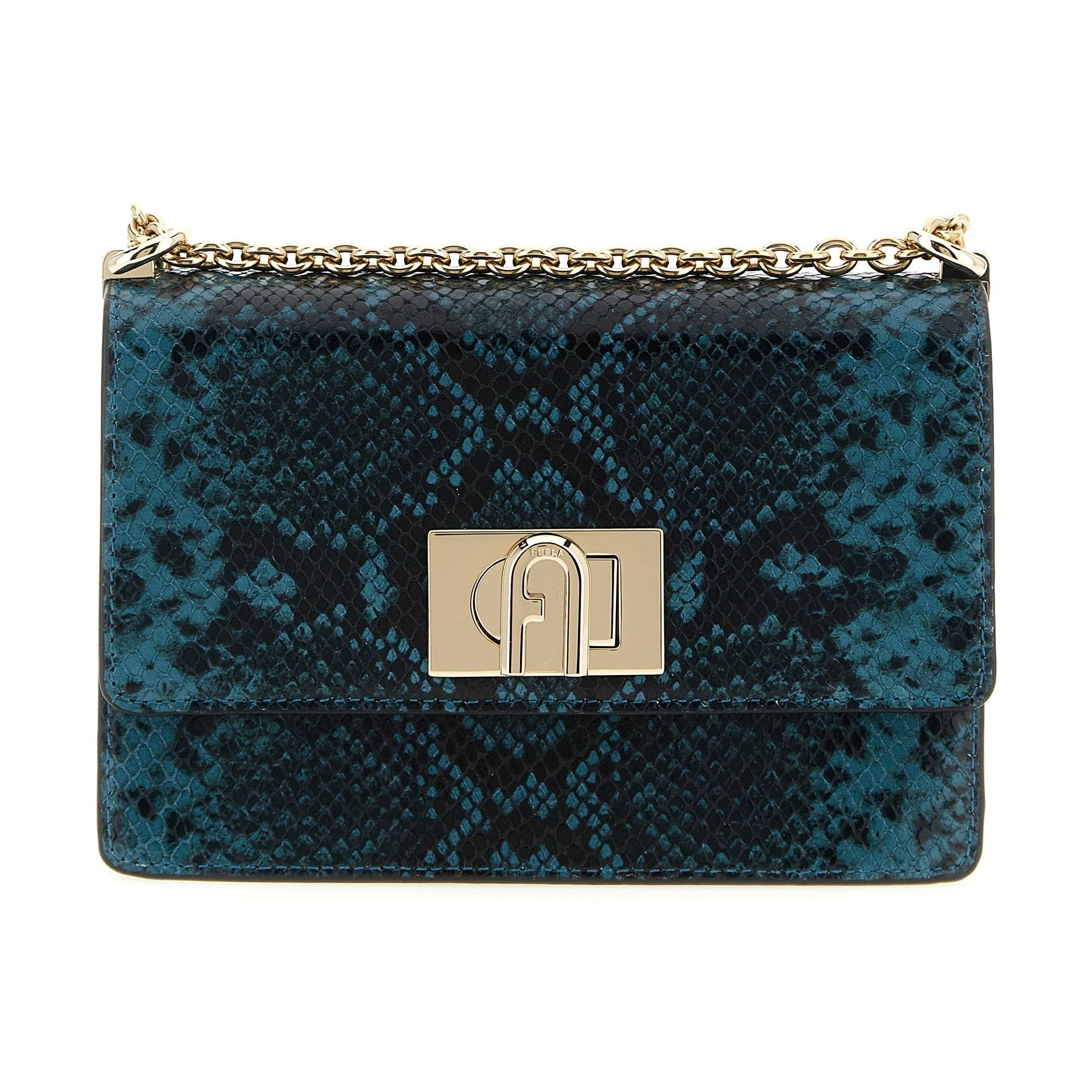 Furla Blue Goatskin Crossbody Bag