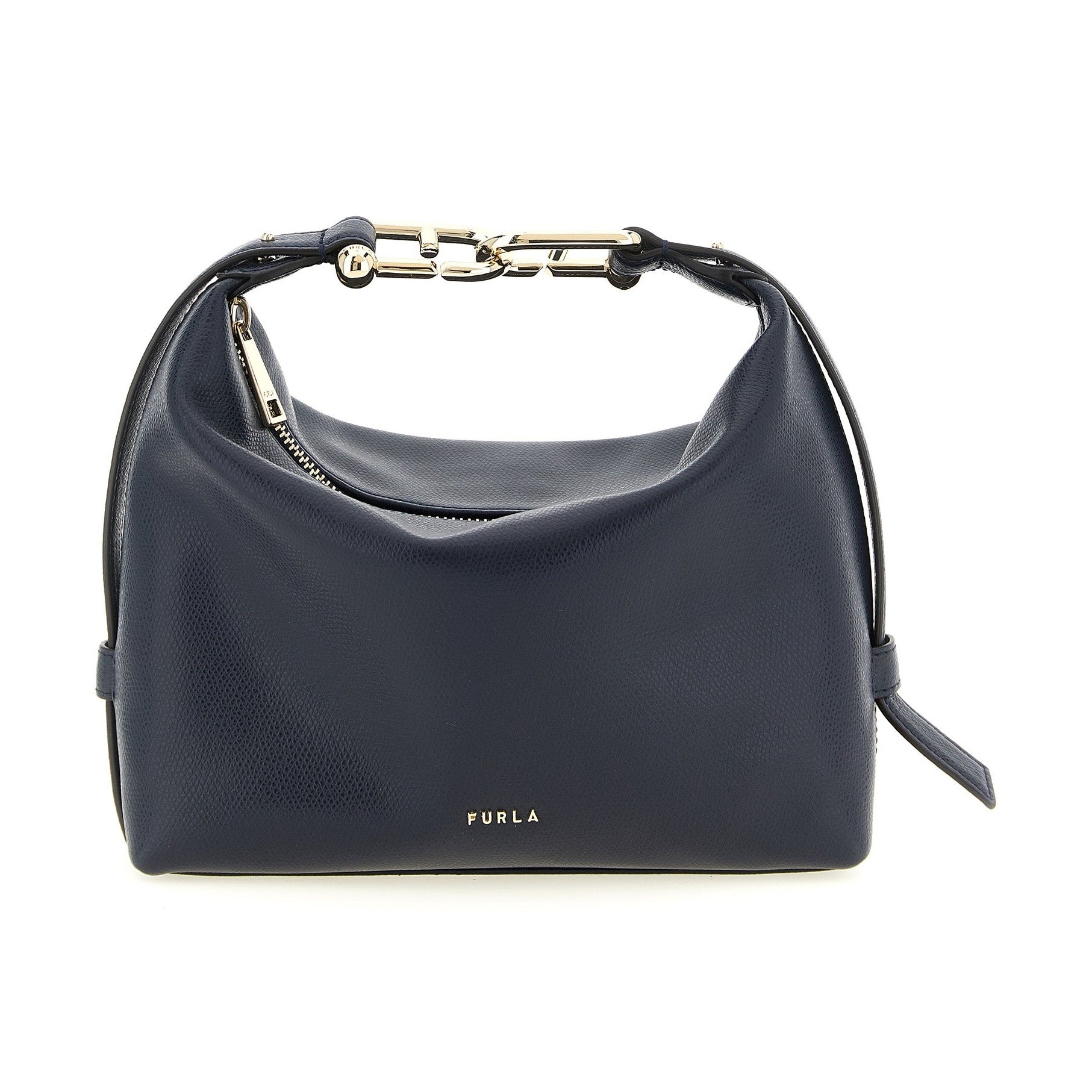 Furla Blue Calfskin Shoulder Bag