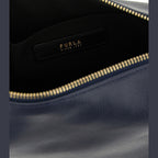 Furla Blue Calfskin Shoulder Bag