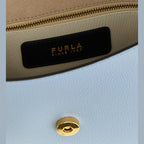 Furla Blue Calfskin Crossbody Bag