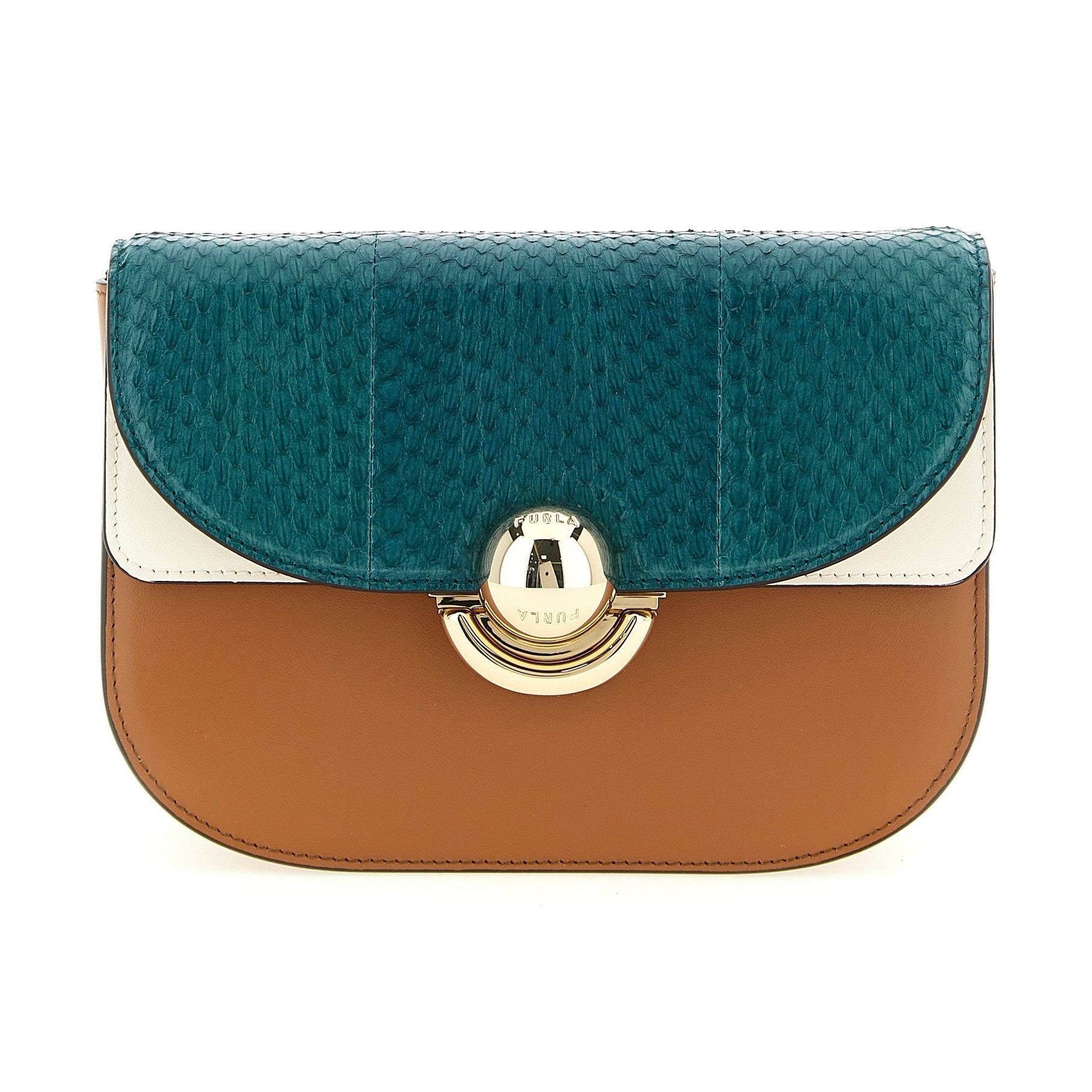 Furla Multicolor Lamb Leather Crossbody Bag