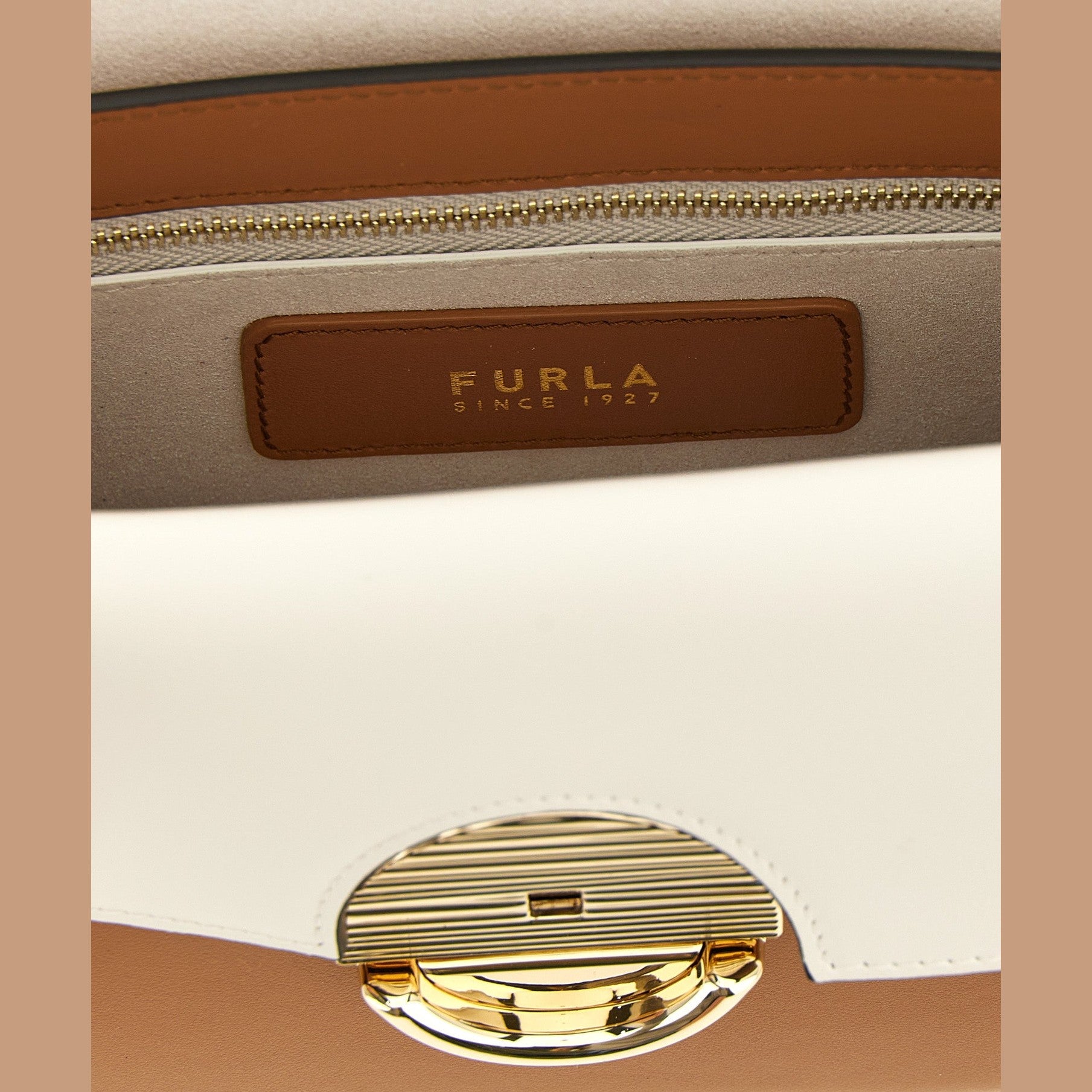 Furla Multicolor Lamb Leather Crossbody Bag