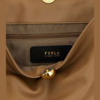 Furla Beige Calfskin Shoulder Bag