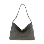 Furla Gray Calfskin Shoulder Bag