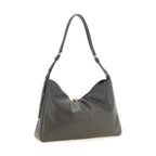 Furla Gray Calfskin Shoulder Bag