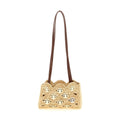 Paco Rabanne Beige Ramie Shoulder Bag