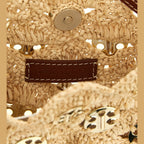 Paco Rabanne Beige Ramie Shoulder Bag