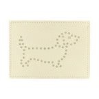 Thom Browne Beige Calfskin Cardholder