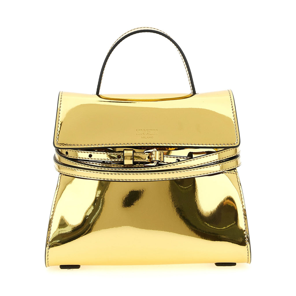 Moschino Gold Polyethylene Handbag
