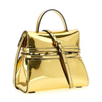 Moschino Gold Polyethylene Handbag