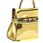 Moschino Gold Polyethylene Handbag