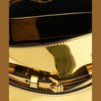 Moschino Gold Polyethylene Handbag