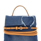 Moschino Blue Cotton Handbag