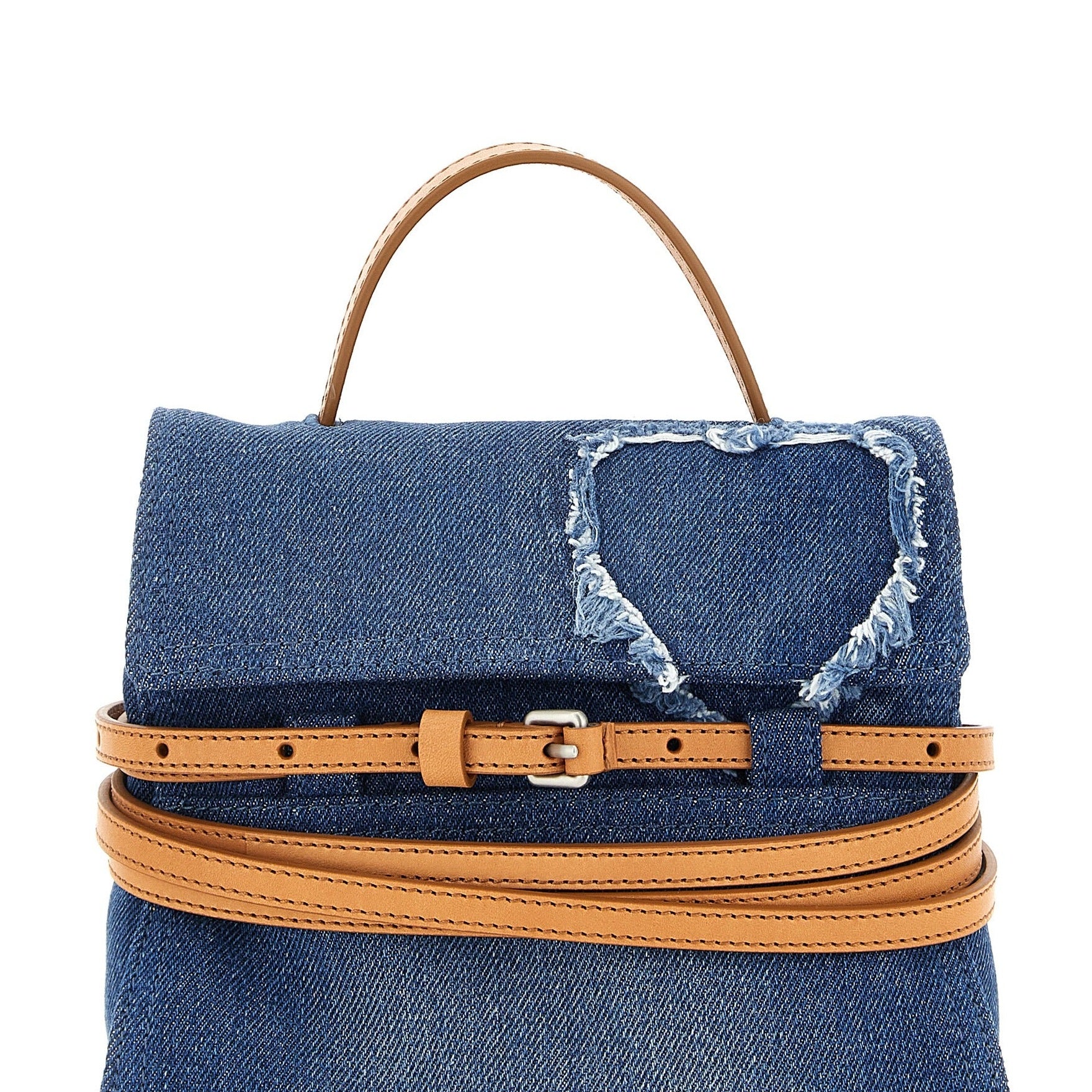Moschino Blue Cotton Handbag