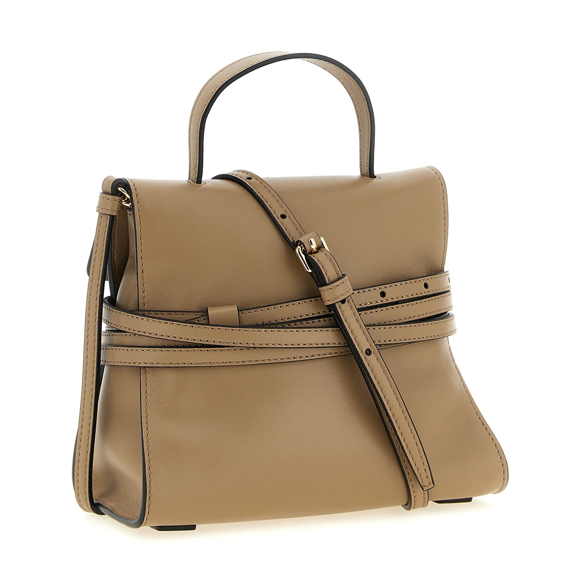 Moschino Beige Napa Leather / Calf Bos Taurus Handbag