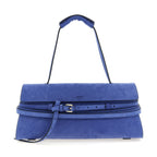 Moschino Blue Calfskin Shoulder Bag