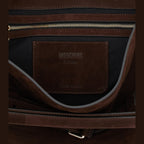 Moschino Brown Calfskin Shoulder Bag
