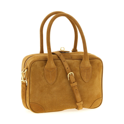 Beige Cowhide Handbag