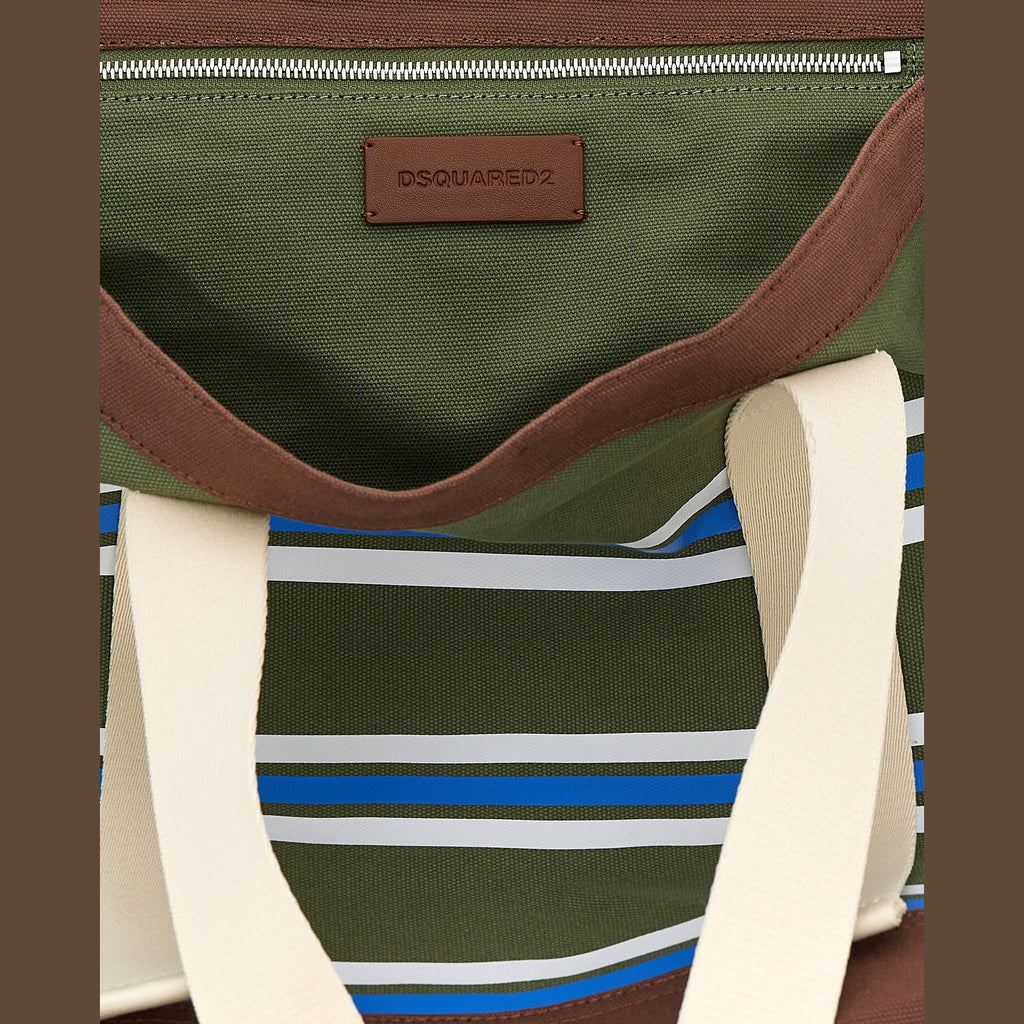 Dsquared² Multicolor Cotton Tote Bag